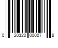 Barcode Image for UPC code 020320000078