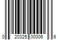 Barcode Image for UPC code 020325000066