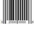 Barcode Image for UPC code 020330000006