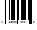 Barcode Image for UPC code 020330000075