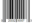 Barcode Image for UPC code 020332000073