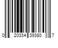 Barcode Image for UPC code 020334393807