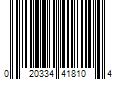 Barcode Image for UPC code 020334418104. Product Name: TRA4181 Traxxas Diff Gear 45-T Side Plate TRA4181