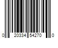 Barcode Image for UPC code 020334542700