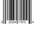 Barcode Image for UPC code 020334715104