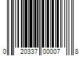 Barcode Image for UPC code 020337000078