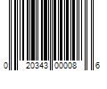 Barcode Image for UPC code 020343000086