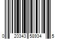 Barcode Image for UPC code 020343589345