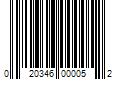 Barcode Image for UPC code 020346000052