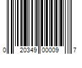 Barcode Image for UPC code 020349000097