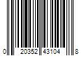 Barcode Image for UPC code 020352431048. Product Name: 