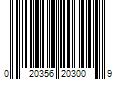 Barcode Image for UPC code 020356203009