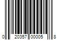 Barcode Image for UPC code 020357000058