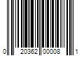 Barcode Image for UPC code 020362000081