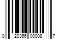 Barcode Image for UPC code 020366000087