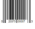 Barcode Image for UPC code 020370000073