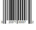 Barcode Image for UPC code 020371000072