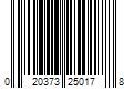 Barcode Image for UPC code 020373250178