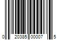 Barcode Image for UPC code 020385000075