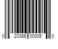 Barcode Image for UPC code 020386000050