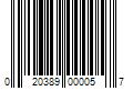 Barcode Image for UPC code 020389000057