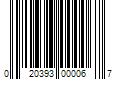 Barcode Image for UPC code 020393000067