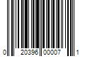 Barcode Image for UPC code 020396000071