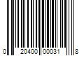 Barcode Image for UPC code 020400000318