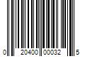 Barcode Image for UPC code 020400000325