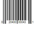 Barcode Image for UPC code 020400000431