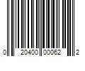 Barcode Image for UPC code 020400000622