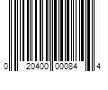 Barcode Image for UPC code 020400000844