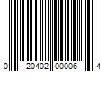 Barcode Image for UPC code 020402000064