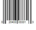 Barcode Image for UPC code 020403033313