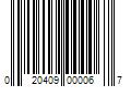 Barcode Image for UPC code 020409000067