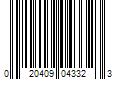 Barcode Image for UPC code 020409043323