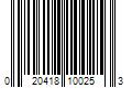 Barcode Image for UPC code 020418100253