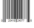 Barcode Image for UPC code 020418240775