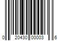 Barcode Image for UPC code 020430000036