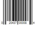 Barcode Image for UPC code 020437000084