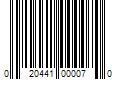 Barcode Image for UPC code 020441000070