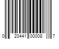 Barcode Image for UPC code 020441000087