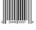 Barcode Image for UPC code 020445000076