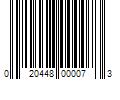 Barcode Image for UPC code 020448000073