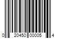 Barcode Image for UPC code 020450000054