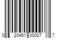 Barcode Image for UPC code 020451000077