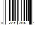 Barcode Image for UPC code 020451361574