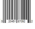 Barcode Image for UPC code 020451870922