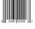 Barcode Image for UPC code 020461000067