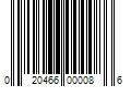 Barcode Image for UPC code 020466000086